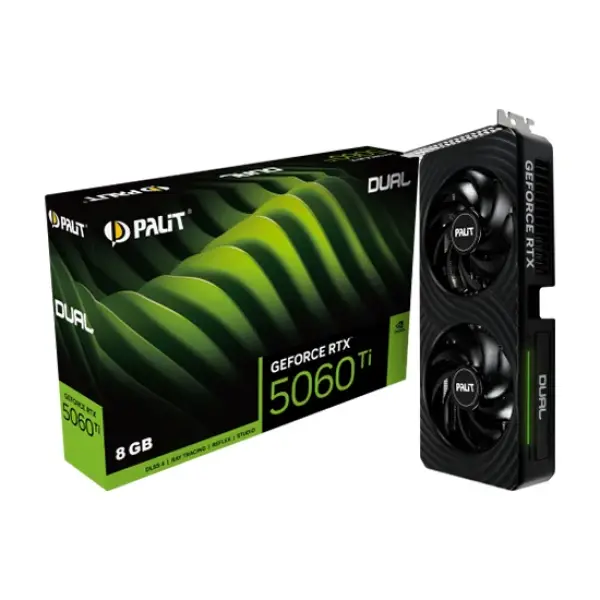 Placa de Vídeo Palit GeForce RTX5060TI Dual 8GB GDDR7 PCI-Express