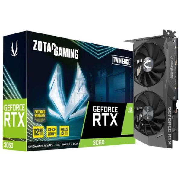 Placa de Vídeo Zotac GeForce RTX3060 Twin Edge 12GB GDDR6 PCI-Express